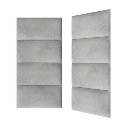 Polstret vægpanel Stegu Print 60 x 30 cm lys beton