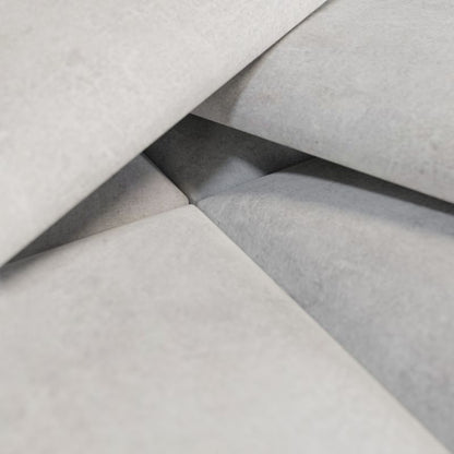 Polstret vægpanel Stegu Print 60 x 30 cm lys beton