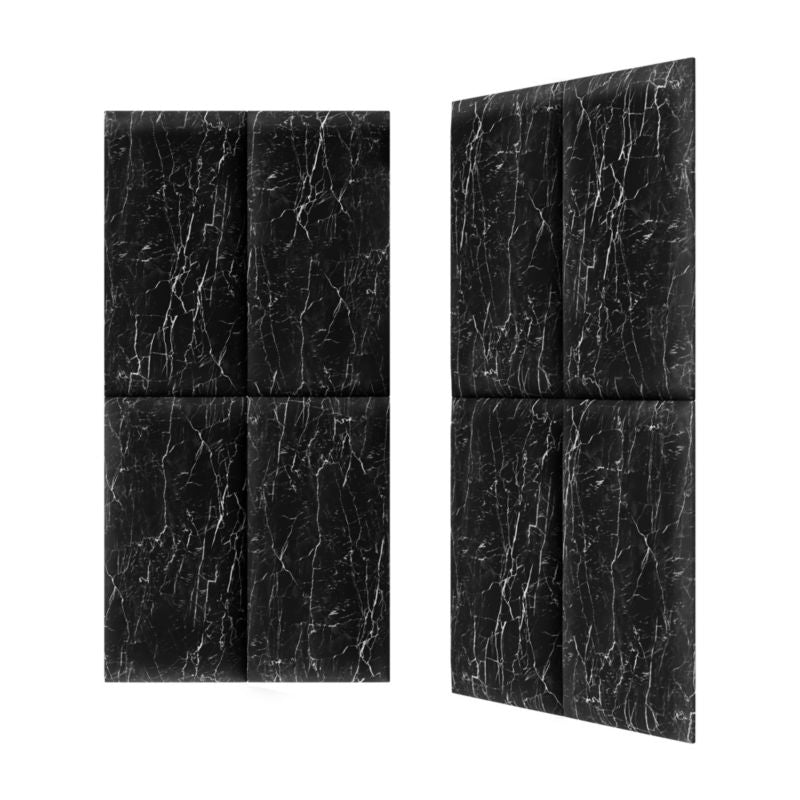Polstret vægpanel Stegu Print 60 x 30 cm carra sort