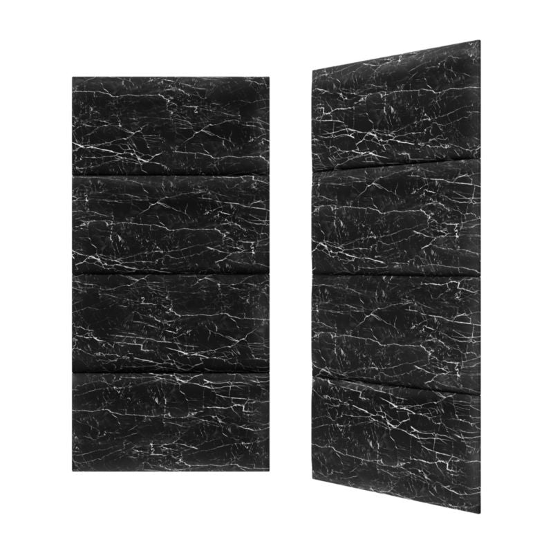 Polstret vægpanel Stegu Print 60 x 30 cm carra sort
