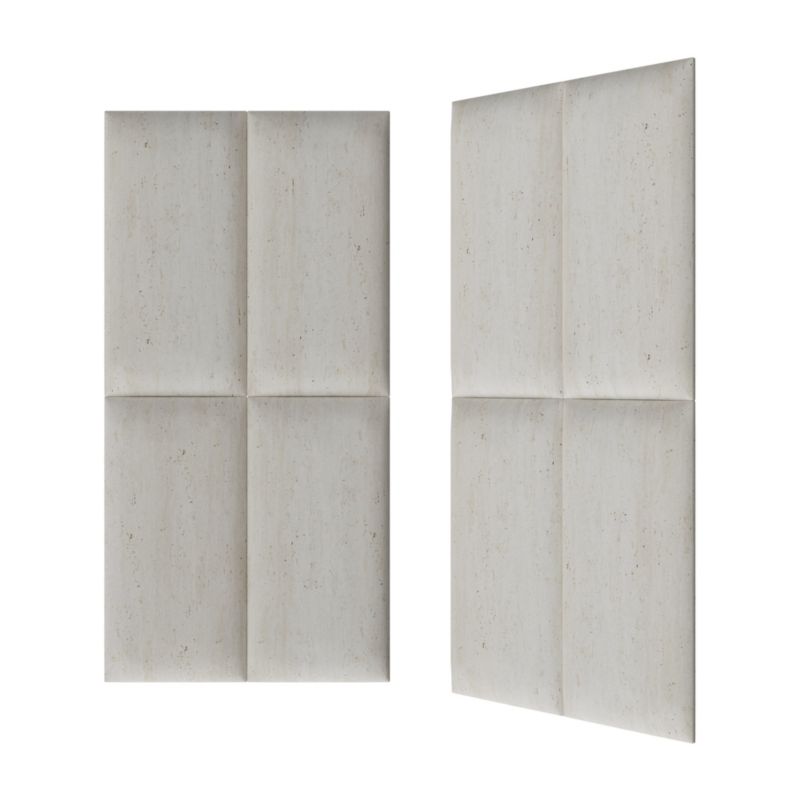 Polstret vægpanel Stegu Print 60 x 30 cm travertino