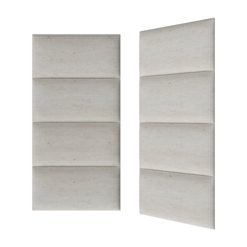 Polstret vægpanel Stegu Print 60 x 30 cm travertino