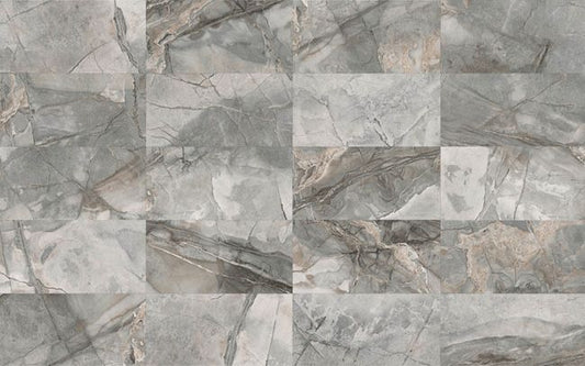 Vinyl vægpanel SPC Marble Grey 30 x 60 cm 2,34 m2
