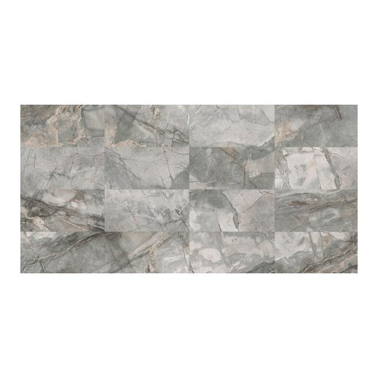 Vinyl vægpanel SPC Marble Grey 47 x 94 cm 1,767 m²