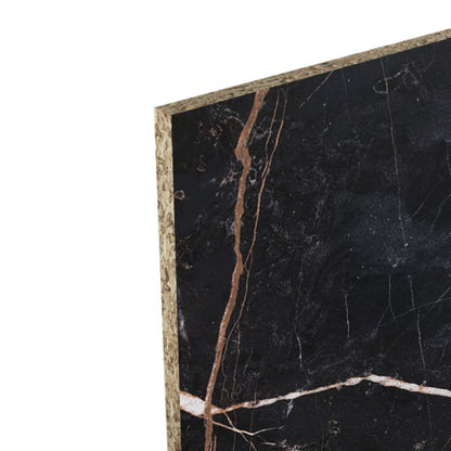 Laminat bagpanel 60 x 300 cm i mørk marmor