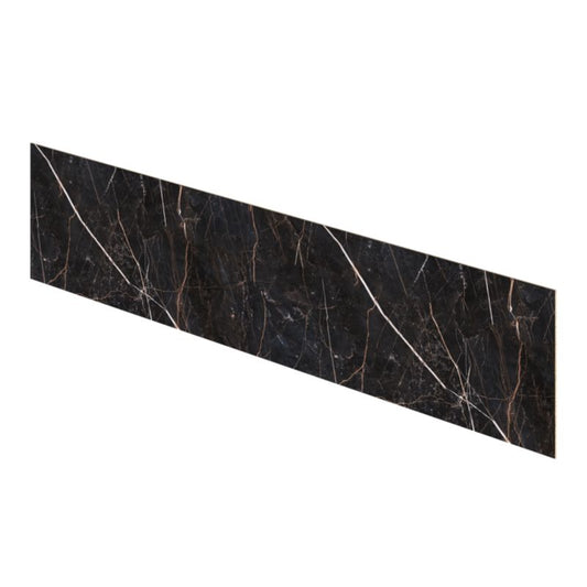 Laminat bagpanel 60 x 300 cm i mørk marmor