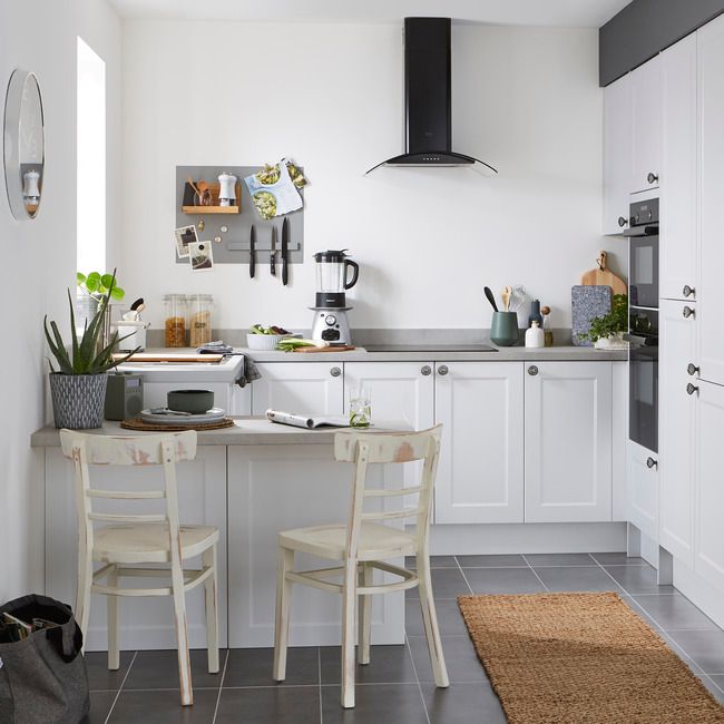 Bagpanel til køkkenø GoodHome Artemisia 89 x 200 cm classic hvid