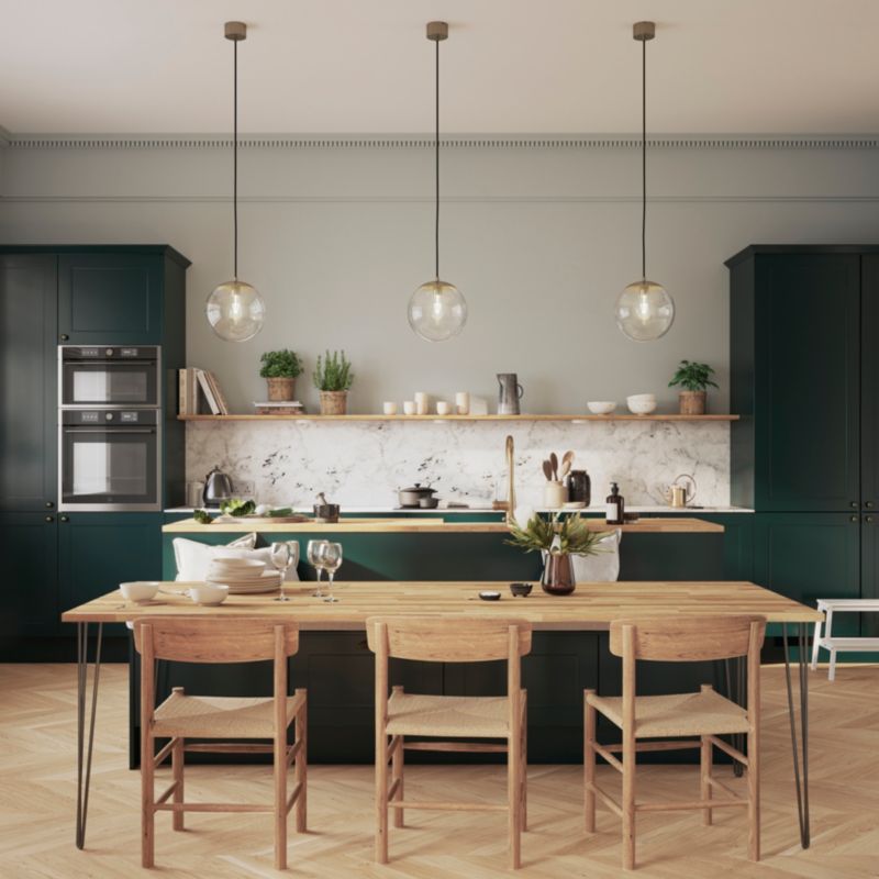 Bagpanel til køkkenø GoodHome Artemisia 89 x 200 cm classic grøn