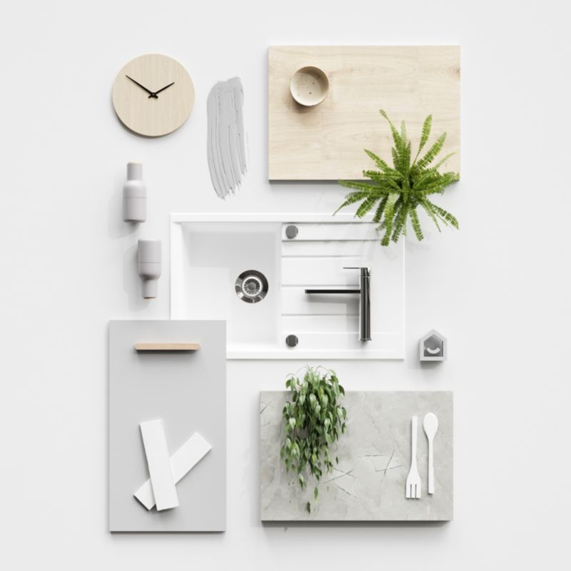 Bagpanel til køkkenø GoodHome Balsamita 89 x 200 cm mat-grå