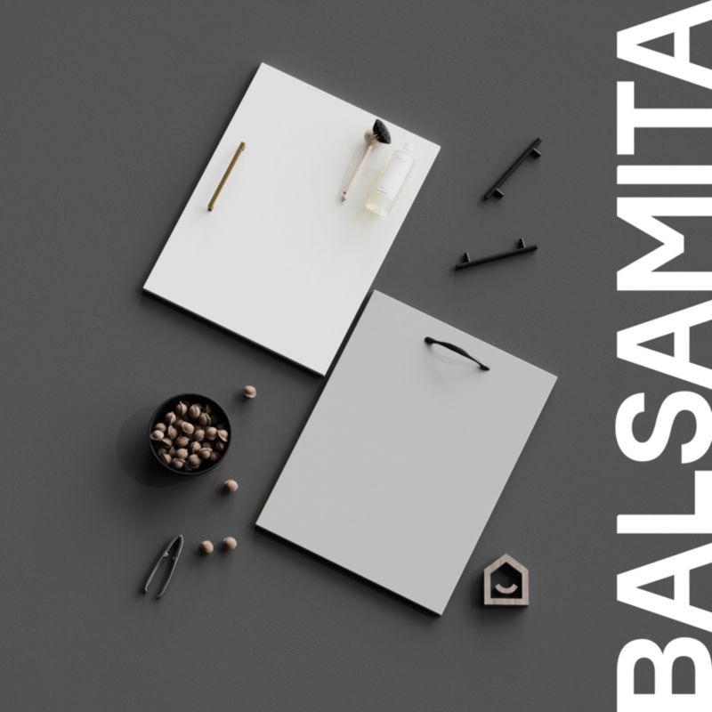 Bagpanel til køkkenø GoodHome Balsamita 89 x 200 cm mat-grå
