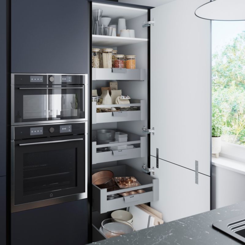Bagpanel til køkkenø GoodHome Stevia 200 x 89 cm blå mat