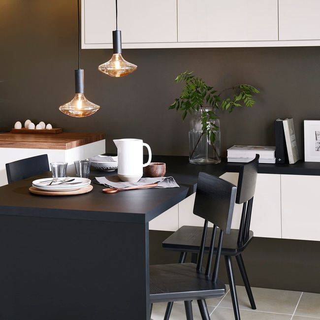 Bagpanel til køkkenø GoodHome Stevia 89 x 200 cm i cremet blank finish