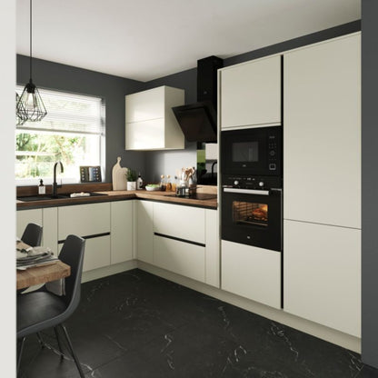 Bagpanel til køkkenø GoodHome Stevia 89 x 200 cm i cremet blank finish