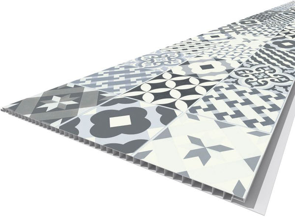 PVC-vægpanel Vilo Motivo 250 Blue Patchwork 265 cm