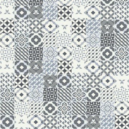 PVC-vægpanel Vilo Motivo 250 Blue Patchwork 265 cm