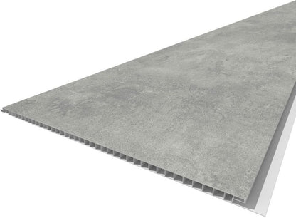 PCV-vægpanel Vilo Motivo 250 Concrete Stone 2650x250x8 mm Mørkegrå