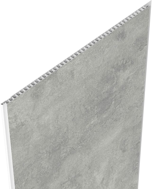 PCV-vægpanel Vilo Motivo 250 Concrete Stone 2650x250x8 mm Mørkegrå