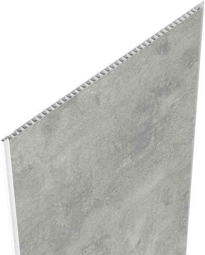 PCV-vægpanel Vilo Motivo 250 Concrete Stone 2650x250x8 mm Mørkegrå