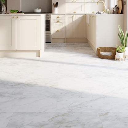 Vinylgulv Italo Ceramin Hvid Marmor 2,4 m²