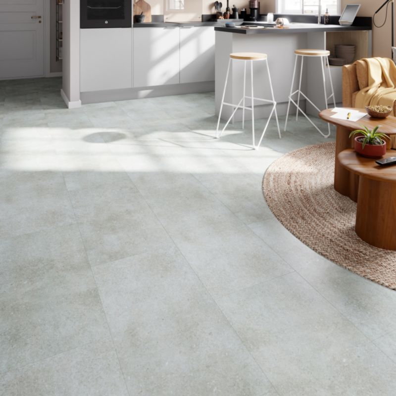 GoodHome SPC vinylpanel white Concrete 2,402 m²