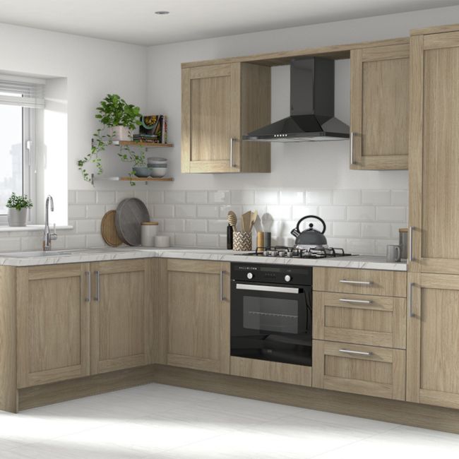 Udskiftningpanel til underskab GoodHome Alpinia 57 x 72 cm eg venstre