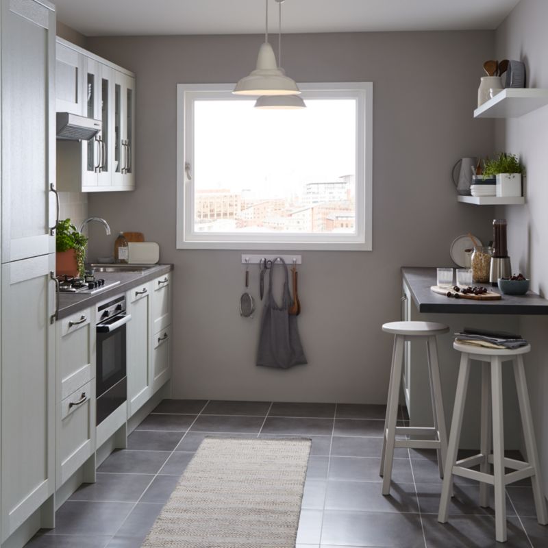 Udskiftningpanel til underskab GoodHome Alpinia 57 x 72 cm gråt træ højre