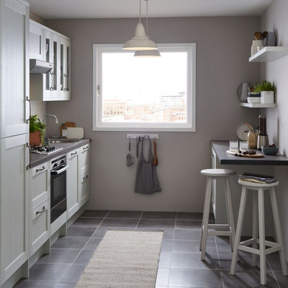 Udskiftningpanel til underskab GoodHome Alpinia 57 x 72 cm gråt træ højre