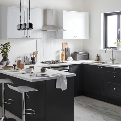 Udskiftningspanel til underskab GoodHome Artemisia 57 x 72 cm mat‑grafit venstre
