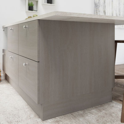 Udskiftningpanel til underskab GoodHome Chia 57 x 72 cm grå eg højre