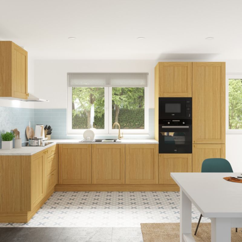 Udskiftningpanel til underskab GoodHome Verbena 57 x 72 cm i naturlig eg, venstre