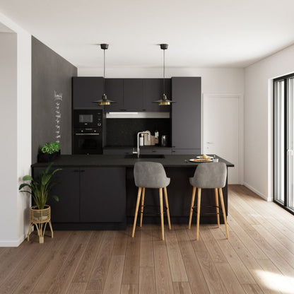 Udskiftningspanel til vægskab GoodHome Stevia 32 x 72 cm mat antracit