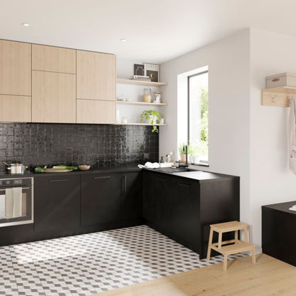 Udskiftningspanel til vægskab GoodHome Stevia 32 x 72 cm mat‑sort