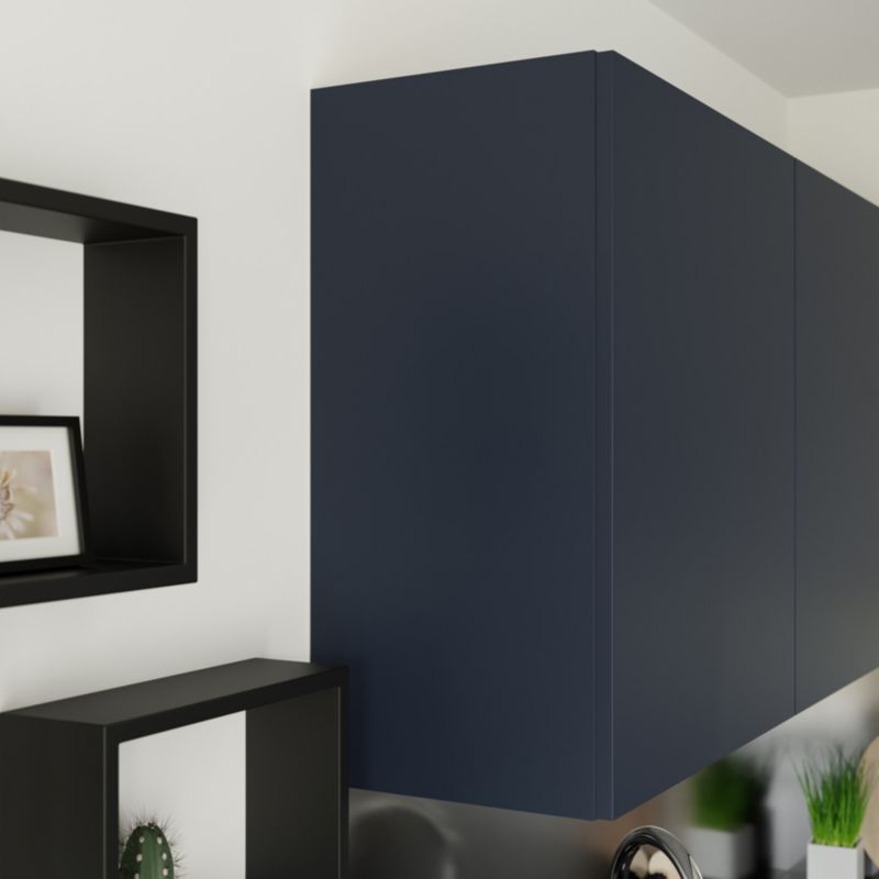 Udskiftningspanel til vægskab GoodHome Stevia 72 x 32 cm blå mat