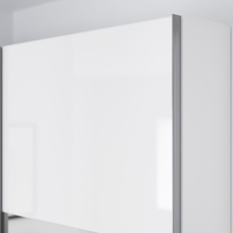 GoodHome Atomia skydedørspaneler 225 x 100 cm hvid højglans 4 stk.