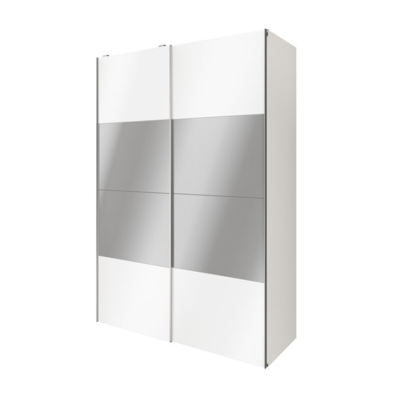 GoodHome Atomia skydedørspaneler 225 x 75 cm hvid højglans 4 stk.