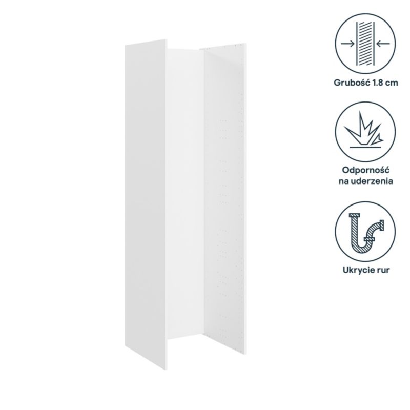 Paneler til højt køkkenskab / AGD GoodHome Innovo 201 cm hvide
