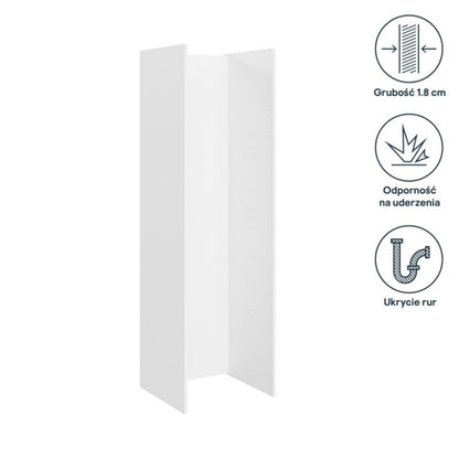 Paneler til højt køkkenskab / AGD GoodHome Innovo 201 cm hvide