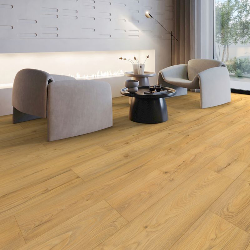 Laminatgulv Alder AC4 128,5x19,2 cm Beige 2,47 m²