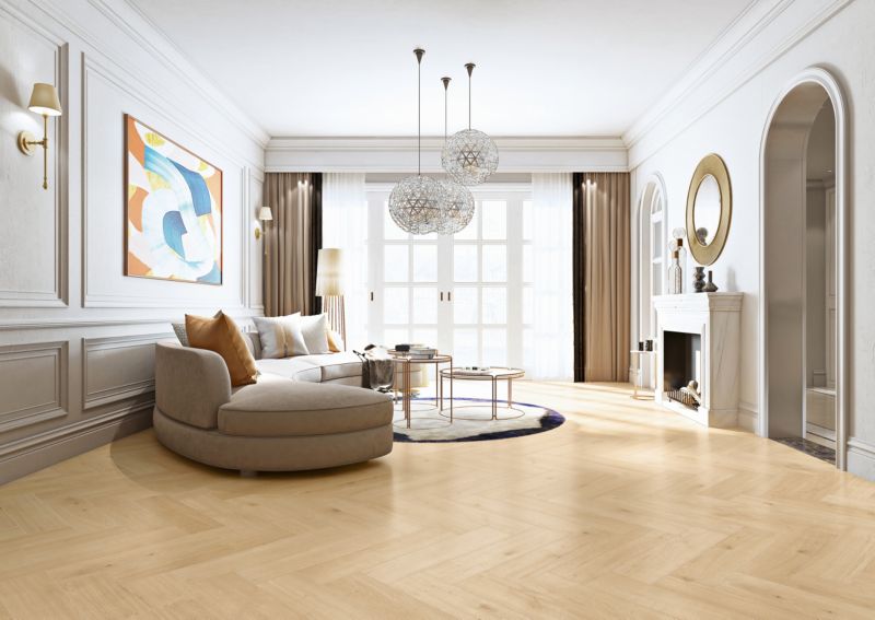 Laminatgulv Ville Dąb Daroca 643x131x8 mm Beige 1,179 m²