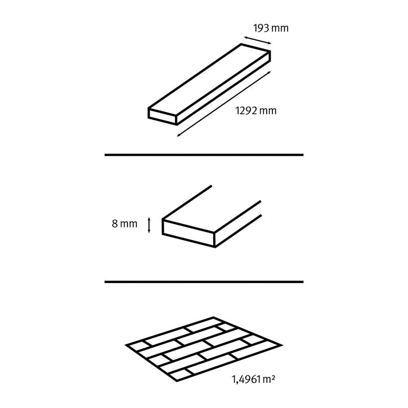 Laminatgulvpaneler Eg Barfield AC4 naturlig 1,995 m²