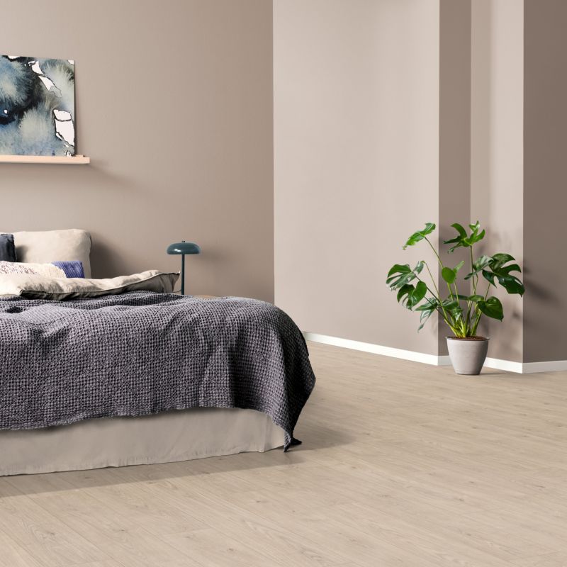 Laminatgulvpaneler Eg Barfield grå AC4 1,995 m²