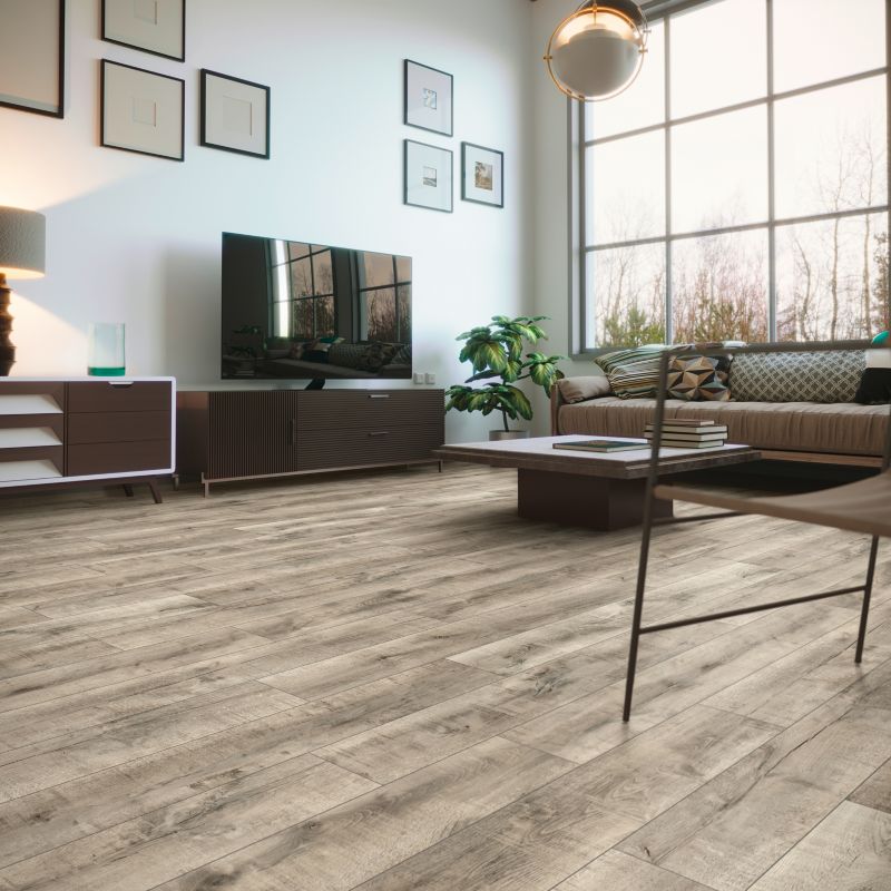 Laminatgulv Beaminster 128,8x19,5 cm Grå 2,26 m²
