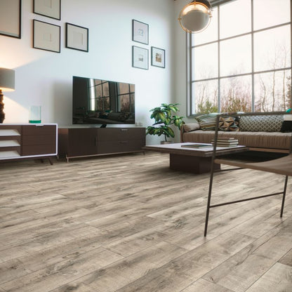 Laminatgulv Beaminster 128,8x19,5 cm Grå 2,26 m²