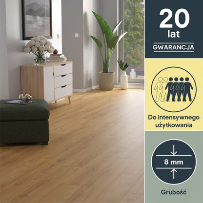 Laminatgulv Blackwater AC4 128,8x19,5 cm Brun 2,26 m²