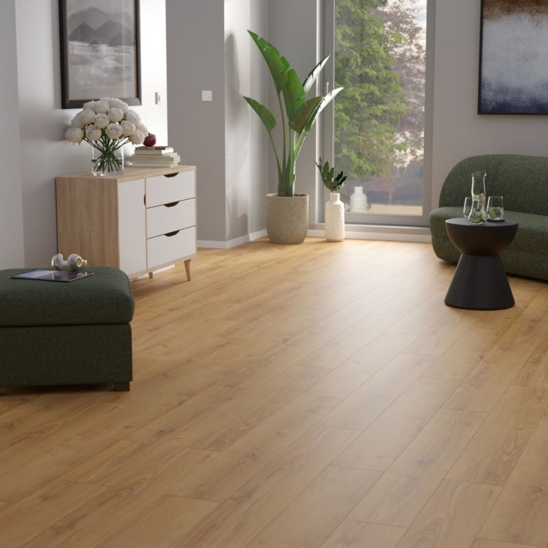 Laminatgulv Blackwater AC4 128,8x19,5 cm Brun 2,26 m²