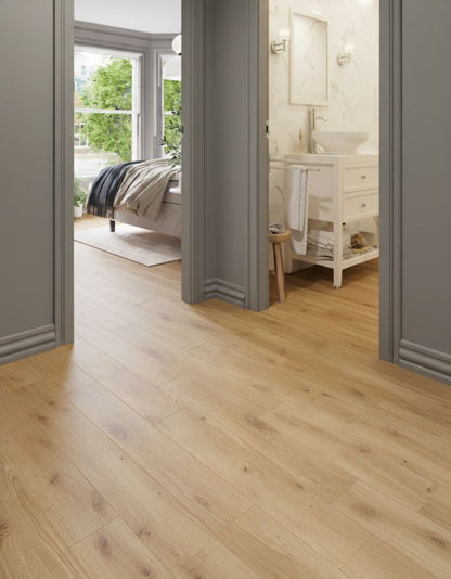 Laminatgulv Bramston 126,1x19,2 cm Natur Eg 2,179 m²