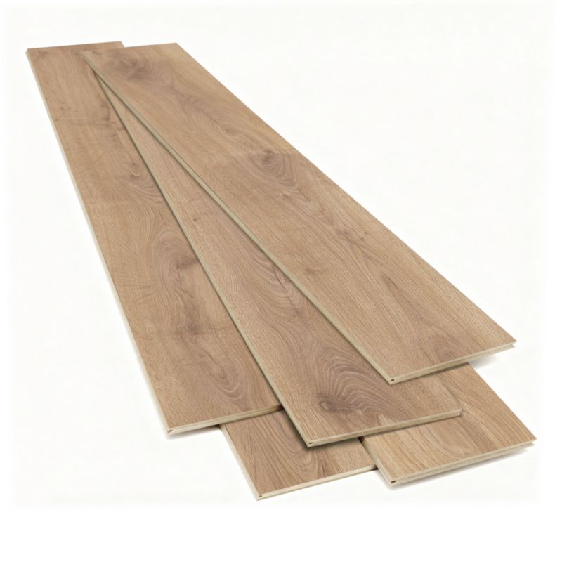 Laminatgulv Calne 128,8x19,5 cm Lysebrun 2,26 m²