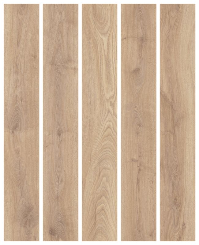 Laminatgulv Calne 128,8x19,5 cm Lysebrun 2,26 m²