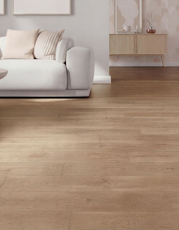 Laminatgulv Cinderford 1288x195 mm Brun Mat 2,26 m²