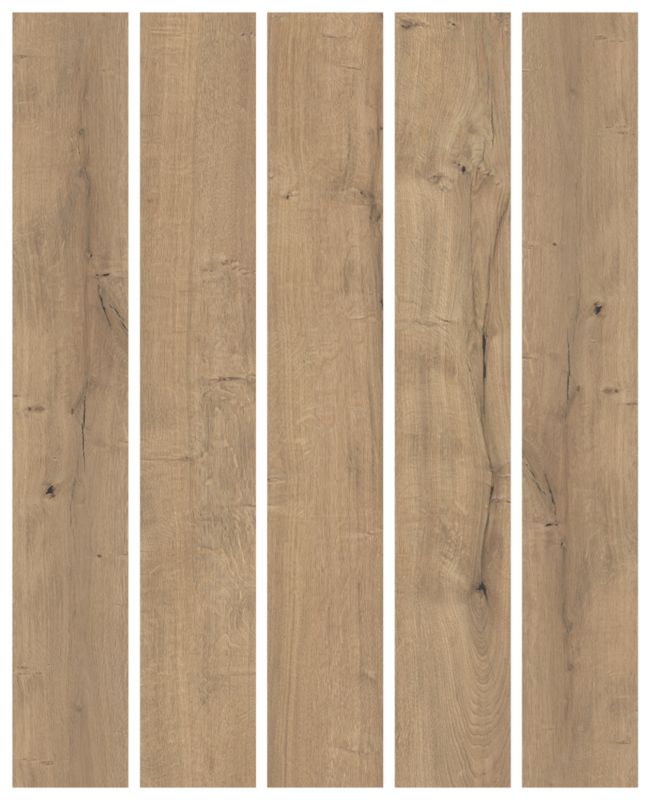 Laminatgulv Cinderford 1288x195 mm Brun Mat 2,26 m²